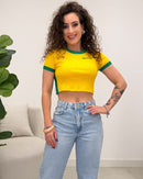 Cropped Keila Brasil Amarelo 126675